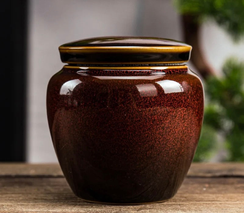 Harmony Ceramic Pet Urn – Amber Flame