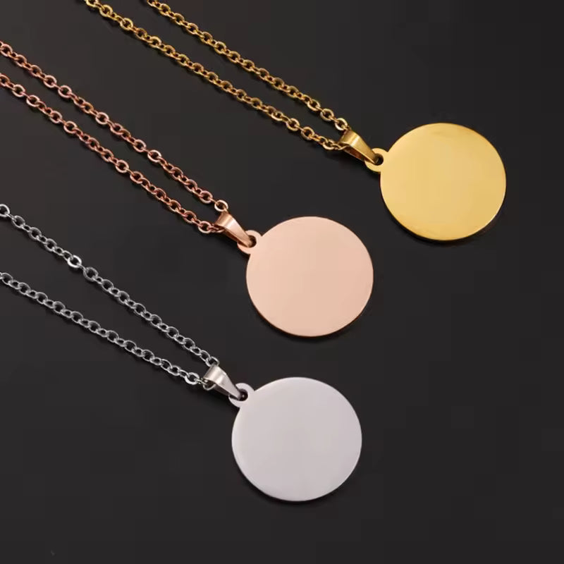 Everpaw personalized memorial pendant in Silver, Gold, and Rose Gold – stainless steel 30mm pendant with 45cm chain for pet urns or keepsakes