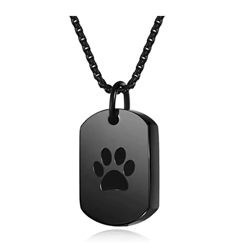 Paw Print Pet Memorial Necklace