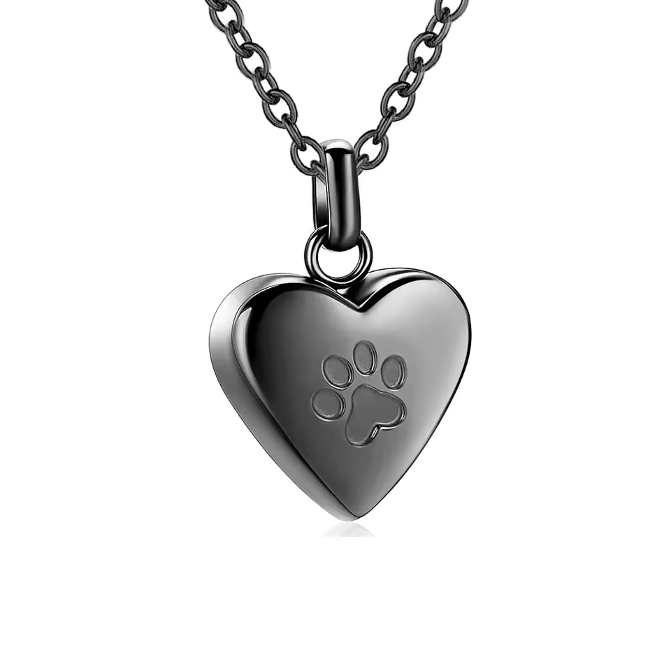 Heart-Shaped Pet Memorial Necklace