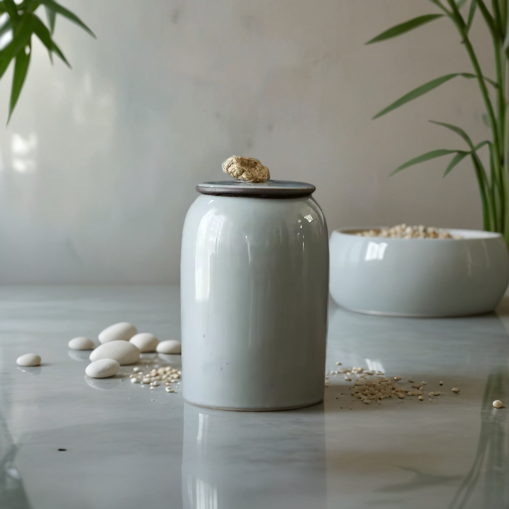 Everpaw Serenity Ceramic Pet Urn – Teal (16cm x 10cm)